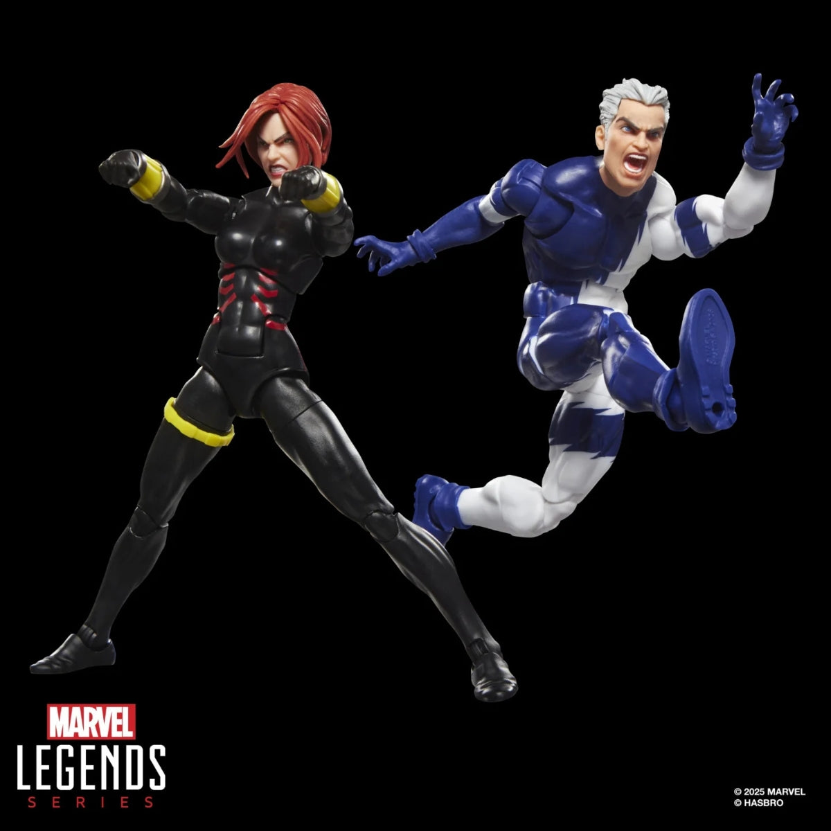 Marvel Legends Series Avengers Black Widow and Quicksilver