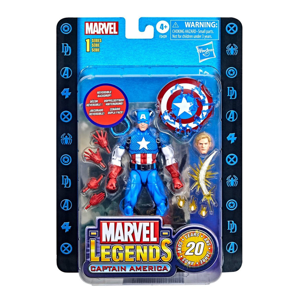 Marvel Legends Series 20th Anniversary Series 1 Captain America 6-inch Action Figure (Re-Release)
