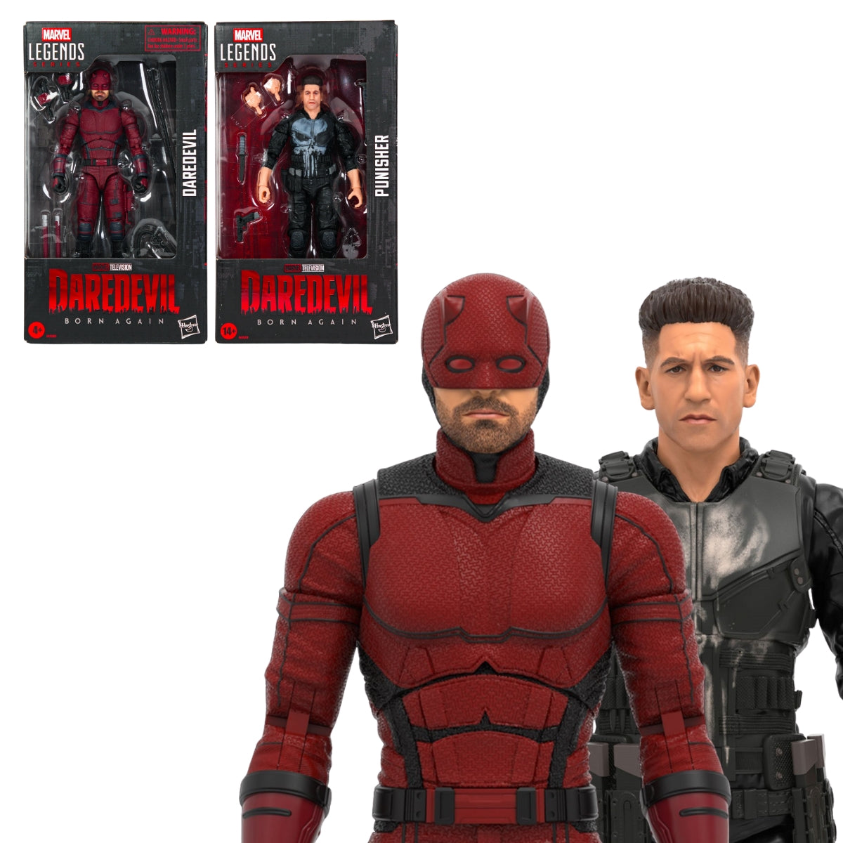 Marvel Legends Series Daredevil: Born Again - Daredevil and Punisher Action Figures