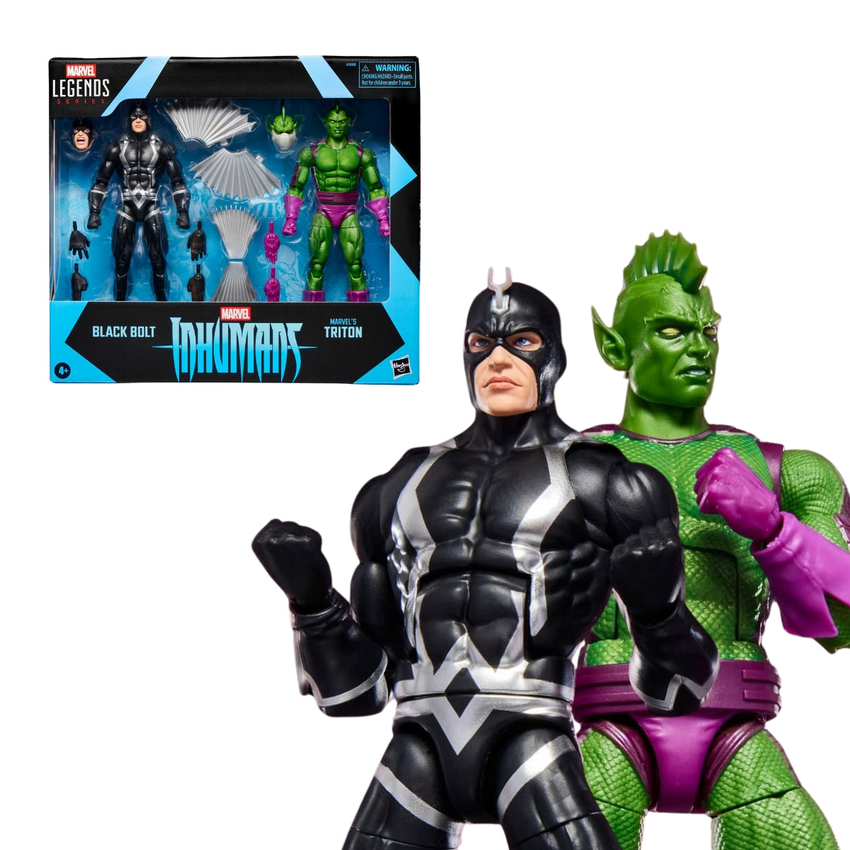 Marvel Legends Series Inhumans Black Bolt and Triton Two-Pack Action Figures