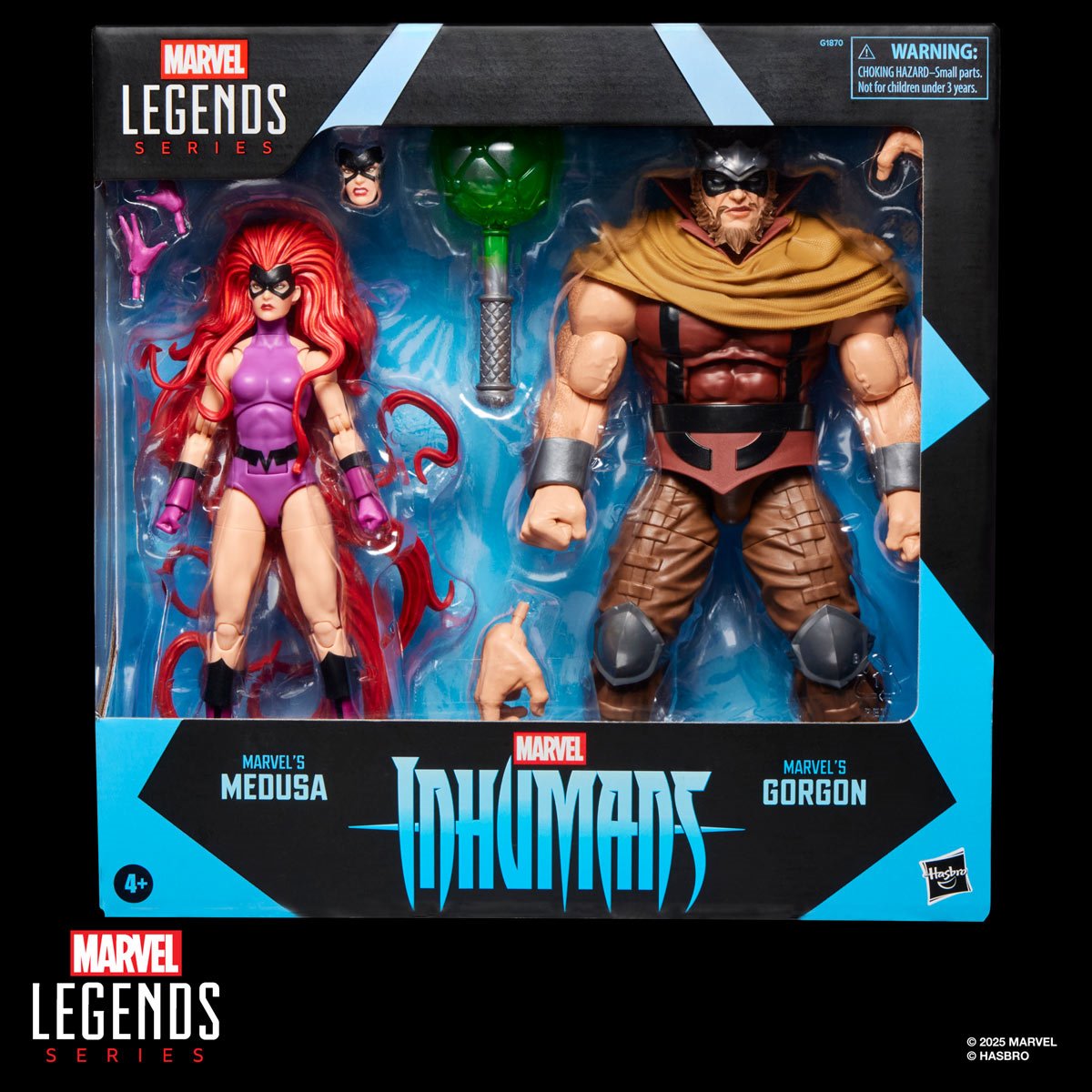 Inhumans Marvel Legends Medusa & Marvel’s Gorgon 6-Inch Action Figures 2-Pack
