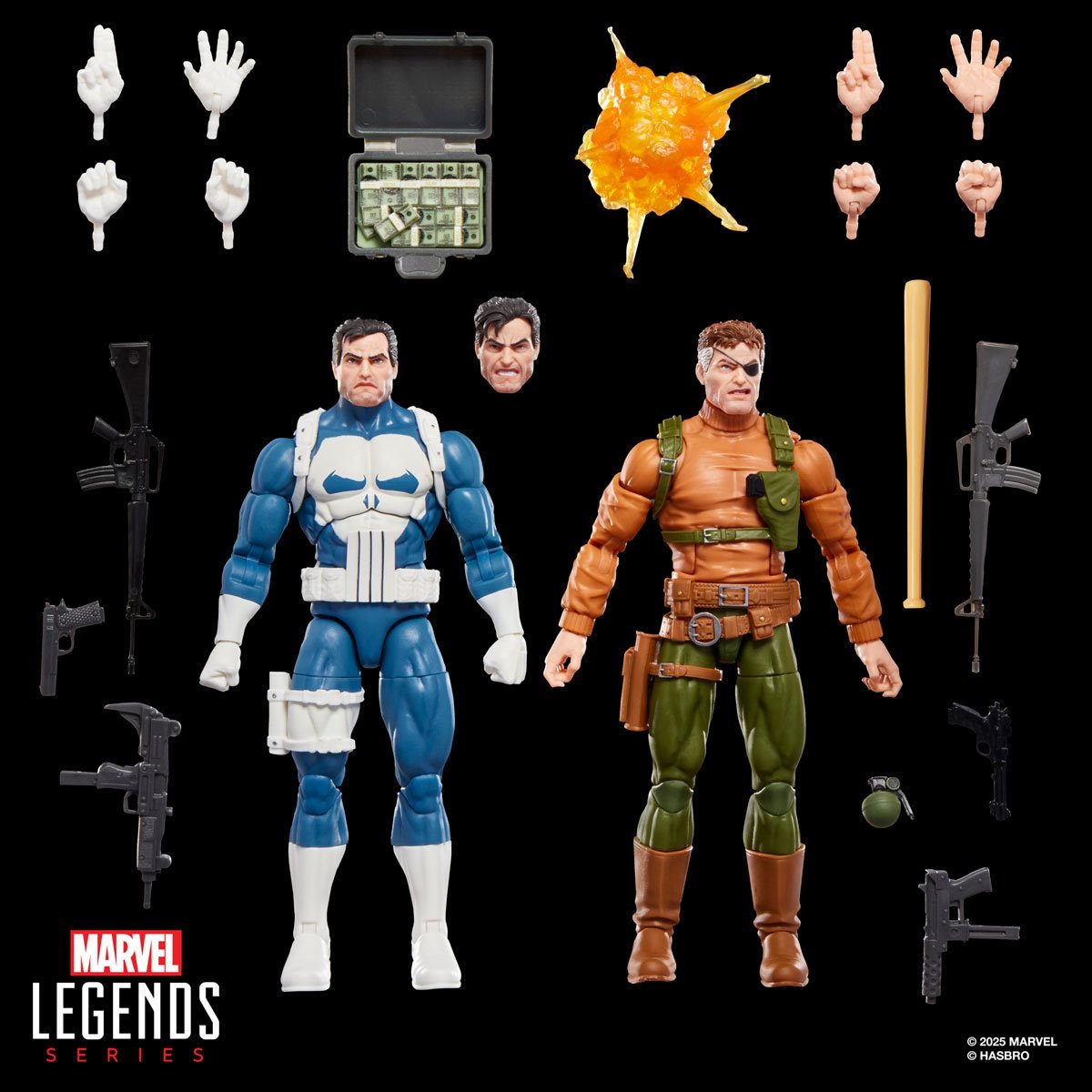 Marvel Legends Gamerverse Punisher and Nick Fury 6-Inch Action Figures