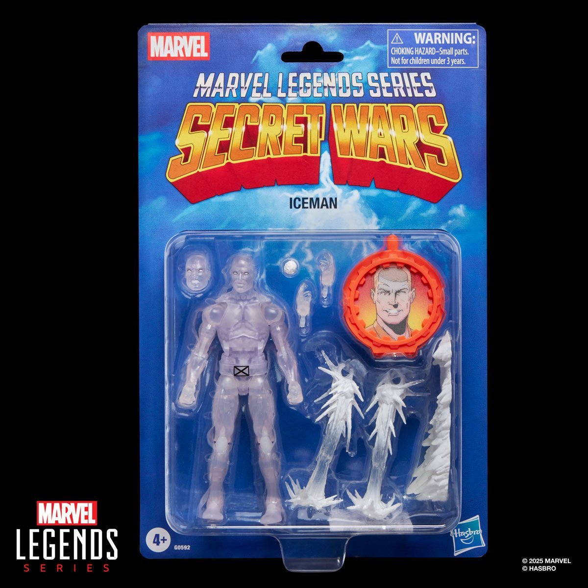 Marvel Legends Secret Wars Ice Man Retro Card Action Figure