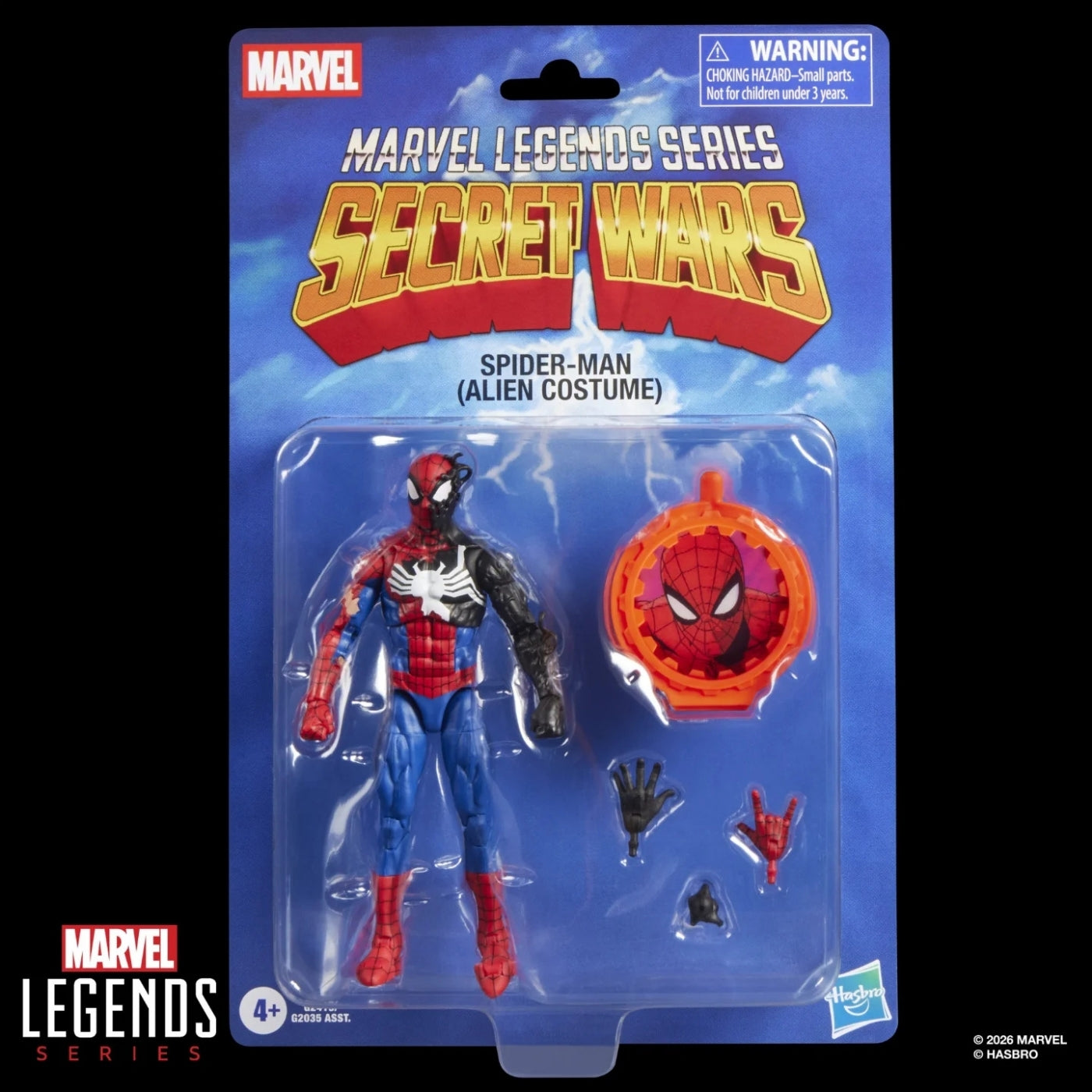 Marvel Legends Secret Wars Spider-Man (Alien Costume) Action Figure