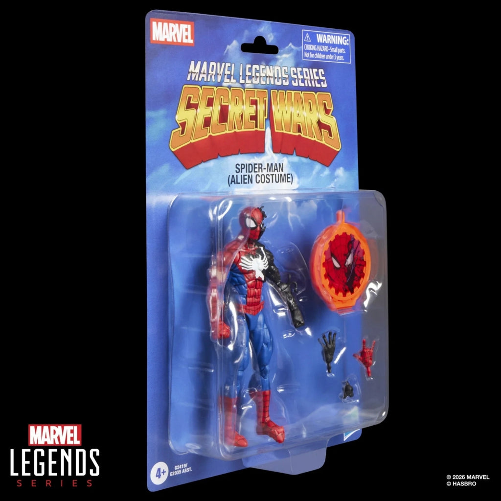 Marvel Legends Secret Wars Spider-Man (Alien Costume) Action Figure