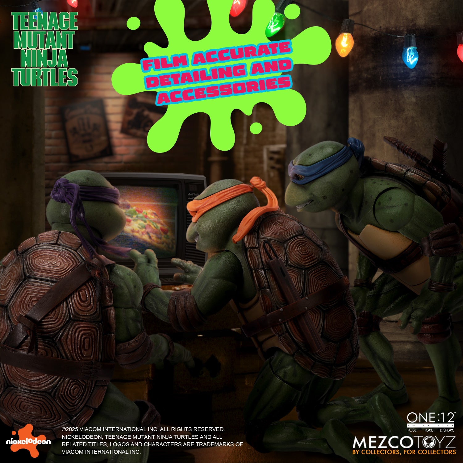 Mezco Toys Teenage Mutant Ninja Turtles (1990) Boxed Set (Raphael, Leonardo, Michelangelo, Donatello)