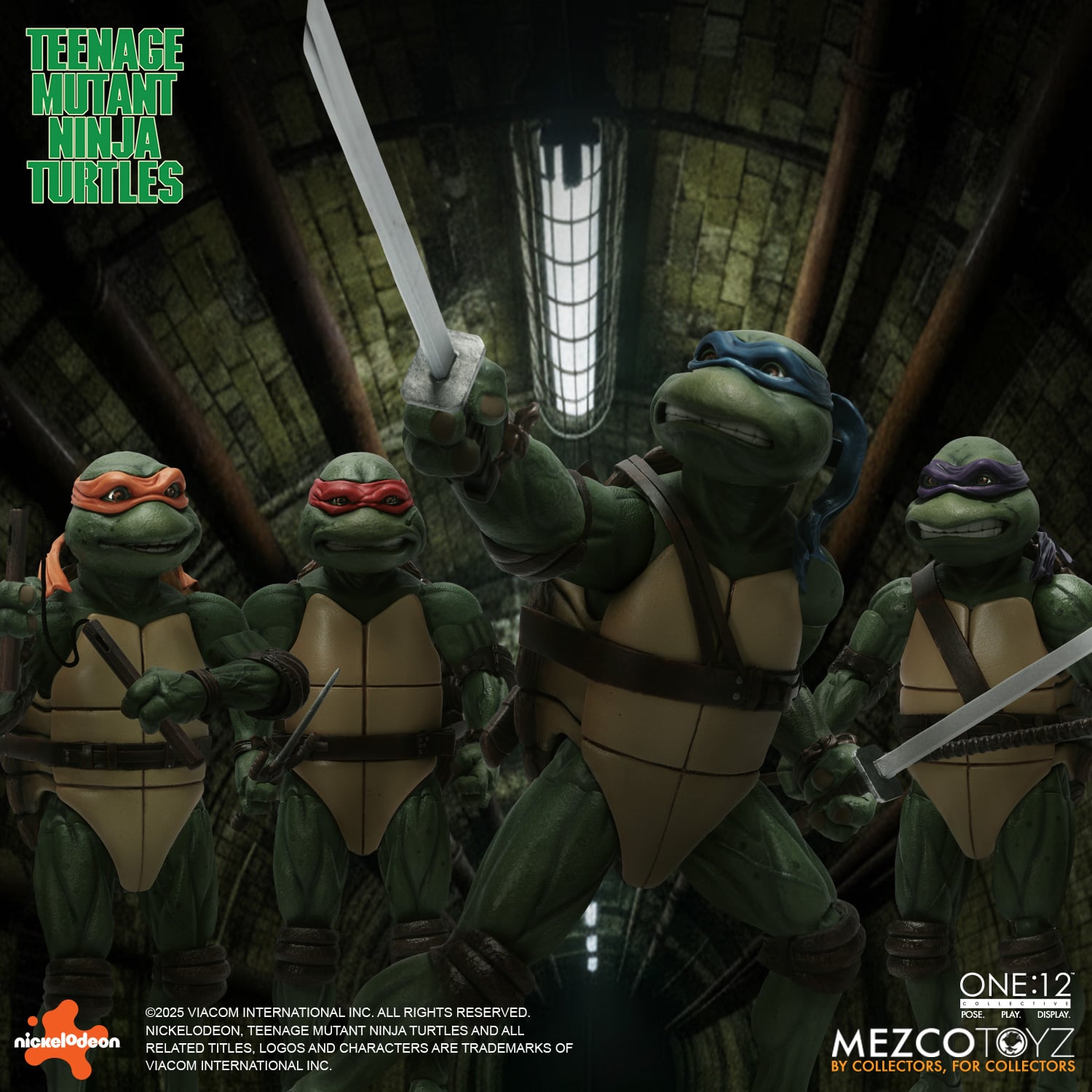 Mezco Toys Teenage Mutant Ninja Turtles (1990) Boxed Set (Raphael, Leonardo, Michelangelo, Donatello)