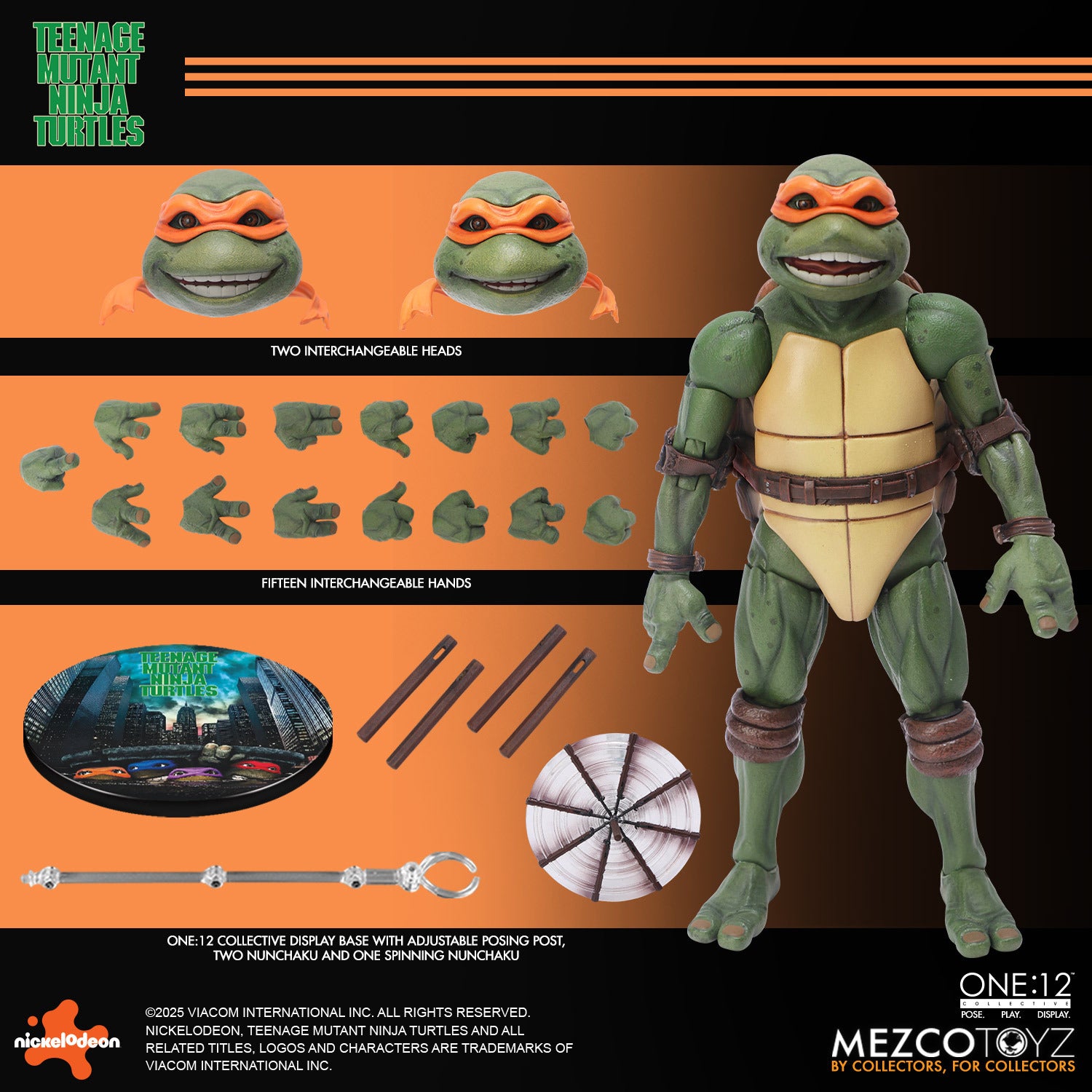 Mezco Toys Teenage Mutant Ninja Turtles (1990) Boxed Set (Raphael, Leonardo, Michelangelo, Donatello)