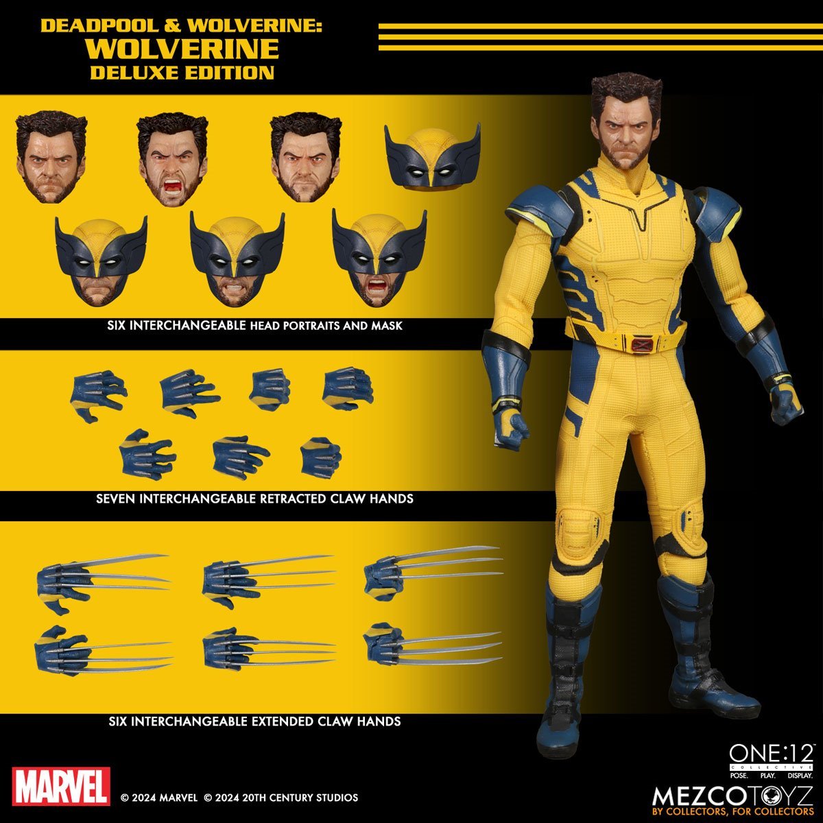 Mezco Deadpool & Wolverine: Wolverine Deluxe Edition One:12 Collective Action Figure