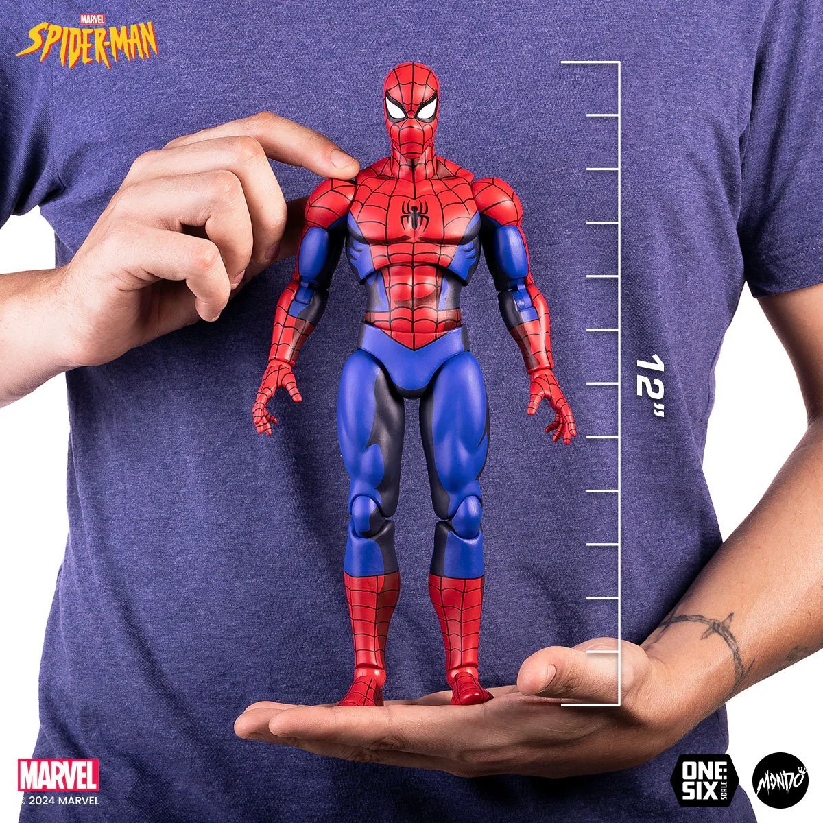 Mondo Spider-Man: The Animated Series Spider-Man 1:6 Scale Action Figure