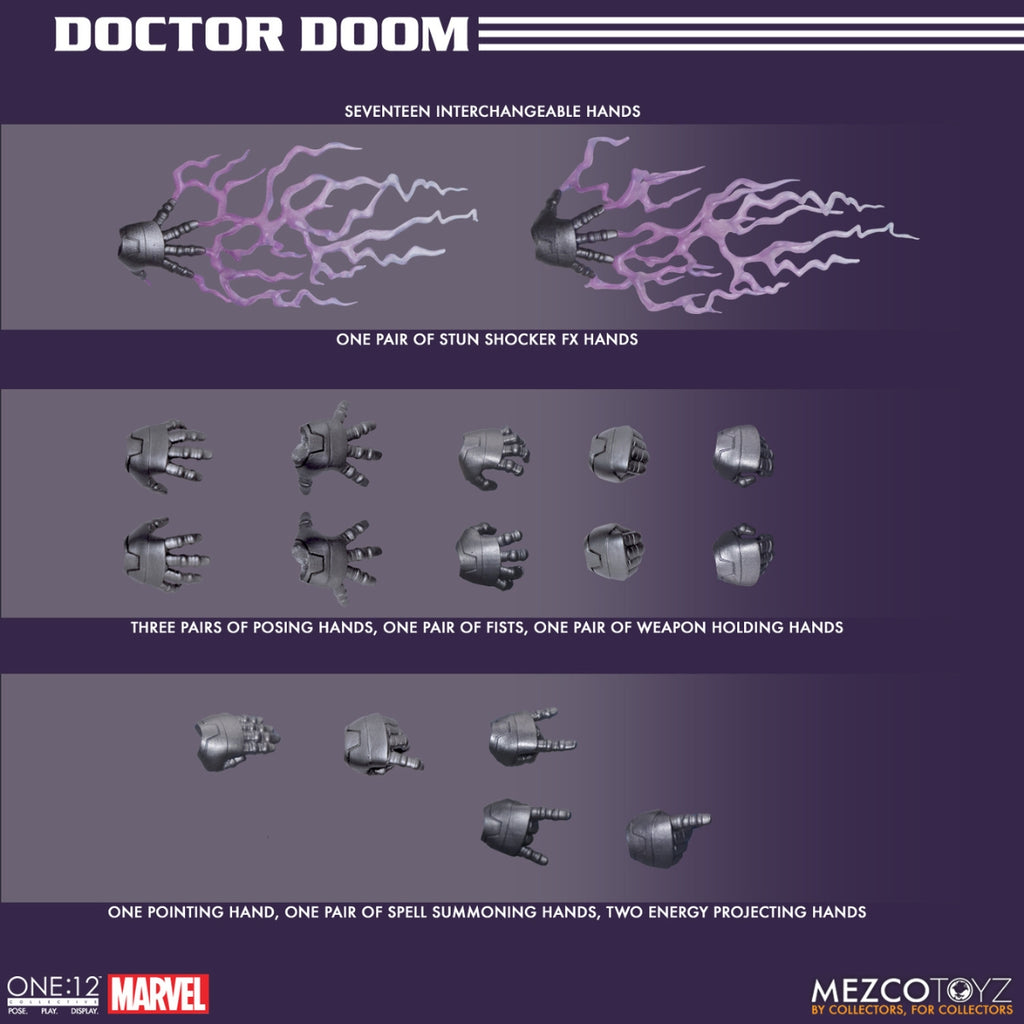 Mezco Doctor Doom One:12 Collective Action Figure, Reissue