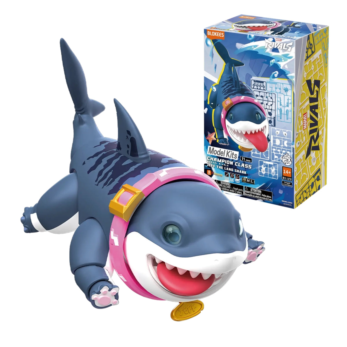 Blokees Marvel Rivals Jeff the Land Shark Champion Class Model Kit